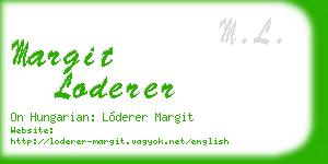 margit loderer business card