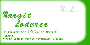 margit loderer business card